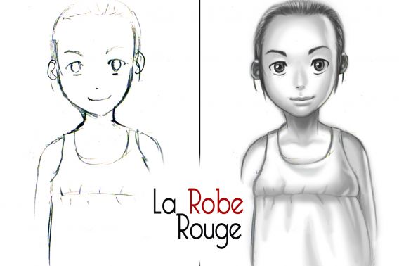 La Robe Rouge - illustration Joris Yang